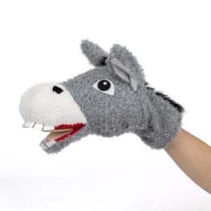 Ezel - Klapperende Handpop 34cm